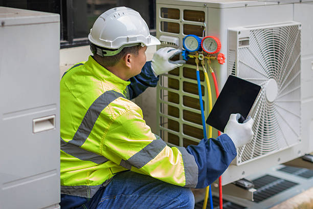 Professional Hvac Installation technician working in Penns Park, PA